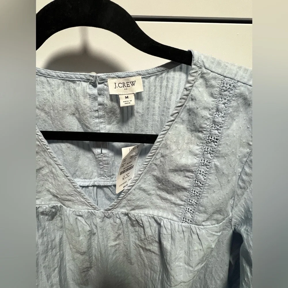 J Crew Light Blue Women's Top NWT